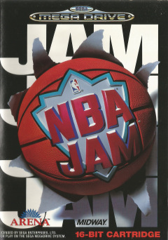 NBA Jam for the Sega Mega Drive Front Cover Box Scan