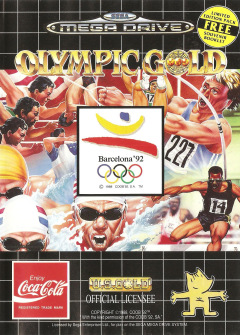Olympic Gold: Barcelona '92 for the Sega Mega Drive Front Cover Box Scan