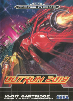 OutRun 2019 for the Sega Mega Drive Front Cover Box Scan