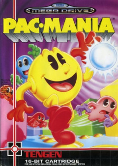Pac-Mania for the Sega Mega Drive Front Cover Box Scan