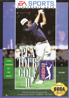 PGA Tour Golf II for the Sega Mega Drive Front Cover Box Scan