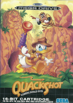 QuackShot starring Donald Duck for the Sega Mega Drive Front Cover Box Scan