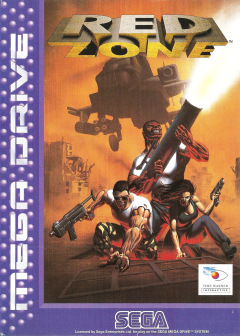 Red Zone for the Sega Mega Drive Front Cover Box Scan