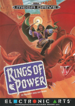 Rings of Power for the Sega Mega Drive Front Cover Box Scan