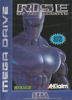 Rise of the Robots for the Sega Mega Drive Front Cover Box Scan