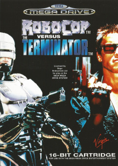 RoboCop Versus The Terminator for the Sega Mega Drive Front Cover Box Scan