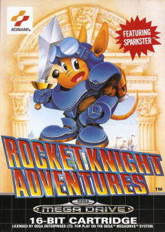 Rocket Knight Adventures for the Sega Mega Drive Front Cover Box Scan