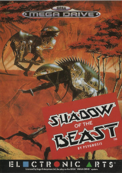 Shadow of the Beast for the Sega Mega Drive Front Cover Box Scan