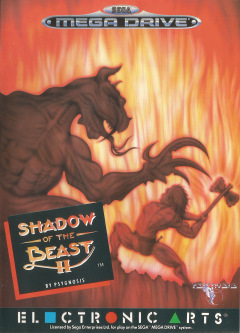 Shadow of the Beast II for the Sega Mega Drive Front Cover Box Scan