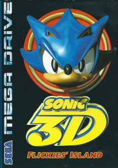 Sonic 3D Flickies' Island for the Sega Mega Drive Front Cover Box Scan