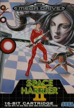 Space Harrier II for the Sega Mega Drive Front Cover Box Scan