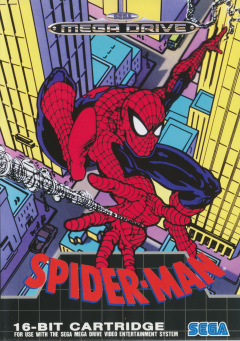 Spider-Man for the Sega Mega Drive Front Cover Box Scan