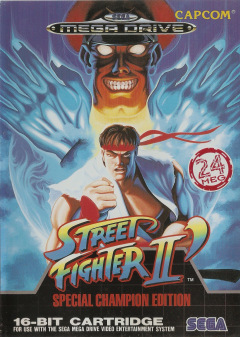 Street Fighter II: Special Champion Edition for the Sega Mega Drive Front Cover Box Scan