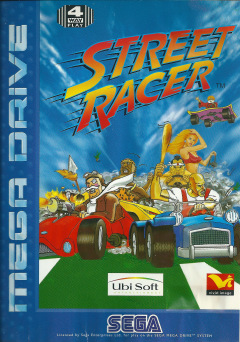 Street Racer for the Sega Mega Drive Front Cover Box Scan