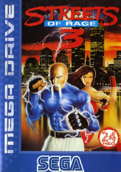 Streets of Rage 3 for the Sega Mega Drive Front Cover Box Scan