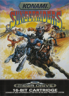 Sunset Riders for the Sega Mega Drive Front Cover Box Scan