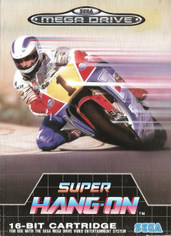 Super Hang-On for the Sega Mega Drive Front Cover Box Scan