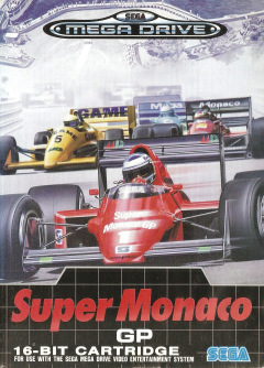 Super Monaco GP for the Sega Mega Drive Front Cover Box Scan