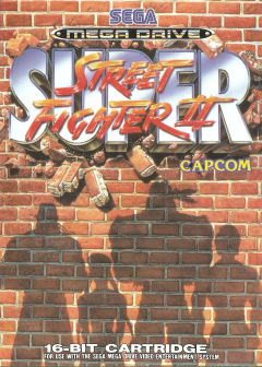 Super Street Fighter II: The New Challengers for the Sega Mega Drive Front Cover Box Scan