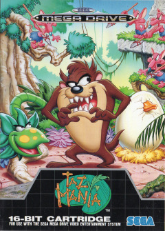 Taz-Mania for the Sega Mega Drive Front Cover Box Scan