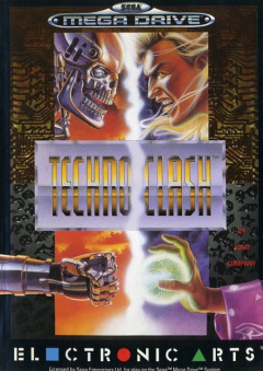 Techno Clash for the Sega Mega Drive Front Cover Box Scan