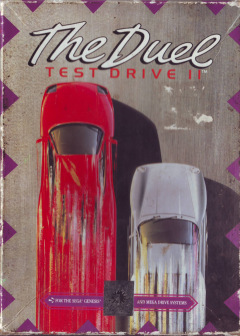 Test Drive II: The Duel for the Sega Mega Drive Front Cover Box Scan