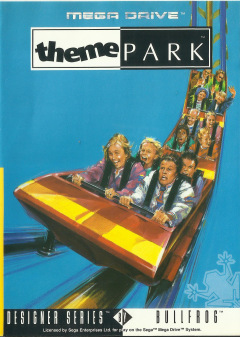 Theme Park for the Sega Mega Drive Front Cover Box Scan