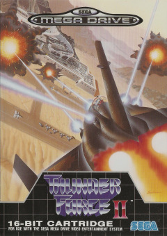 Thunder Force II for the Sega Mega Drive Front Cover Box Scan