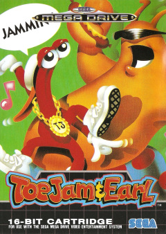 ToeJam & Earl for the Sega Mega Drive Front Cover Box Scan