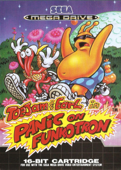 ToeJam & Earl in Panic on Funkotron for the Sega Mega Drive Front Cover Box Scan