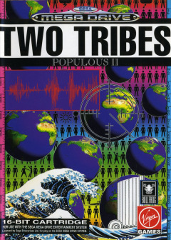 Two Tribes: Populous II for the Sega Mega Drive Front Cover Box Scan