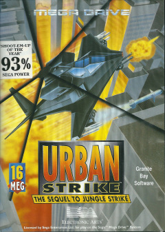Urban Strike: The Sequel to Jungle Strike for the Sega Mega Drive Front Cover Box Scan