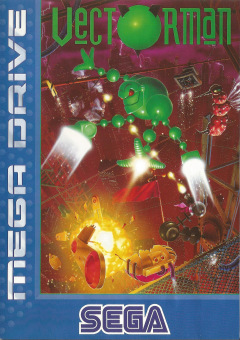 Vectorman for the Sega Mega Drive Front Cover Box Scan