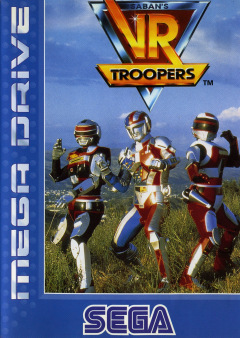 VR Troopers (Saban's) for the Sega Mega Drive Front Cover Box Scan