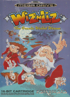 Wiz 'n' Liz: The Frantic Wabbit Wescue for the Sega Mega Drive Front Cover Box Scan