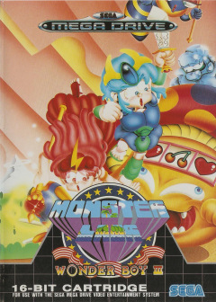 Wonder Boy III: Monster Lair for the Sega Mega Drive Front Cover Box Scan