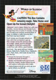 Scan of World of Illusion starring Mickey Mouse & Donald Duck