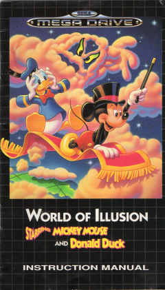 Scan of World of Illusion starring Mickey Mouse & Donald Duck