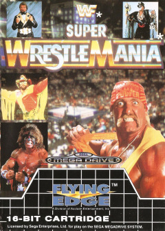 WWF Super WrestleMania for the Sega Mega Drive Front Cover Box Scan