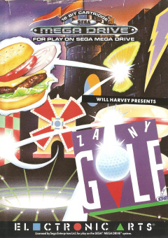 Zany Golf for the Sega Mega Drive Front Cover Box Scan