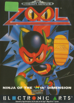 Zool: Ninja of the "Nth" Dimension for the Sega Mega Drive Front Cover Box Scan