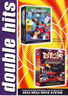 Double Hits: Micro Machines & Psycho Pinball for the Sega Mega Drive Front Cover Box Scan