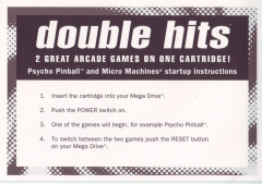 Scan of Double Hits: Micro Machines & Psycho Pinball