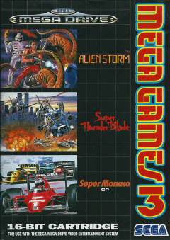 Mega Games 3 for the Sega Mega Drive Front Cover Box Scan