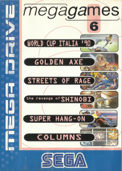 Mega Games 6 for the Sega Mega Drive Front Cover Box Scan
