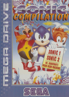 Sonic Compilation for the Sega Mega Drive Front Cover Box Scan