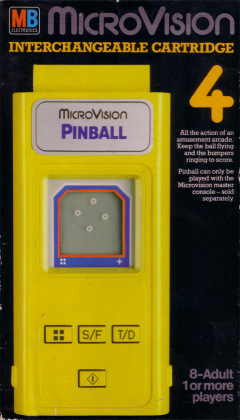 Pinball for the MB MicroVision Front Cover Box Scan