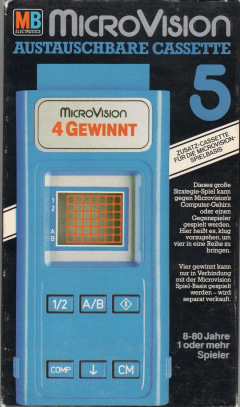 Connect 4 for the MB MicroVision Front Cover Box Scan