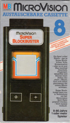 Super Blockbuster for the MB MicroVision Front Cover Box Scan
