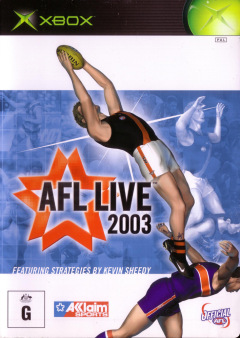 AFL Live 2003 for the Microsoft Xbox Front Cover Box Scan